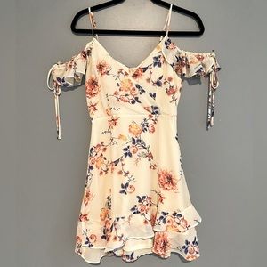 White Floral Summer Dress